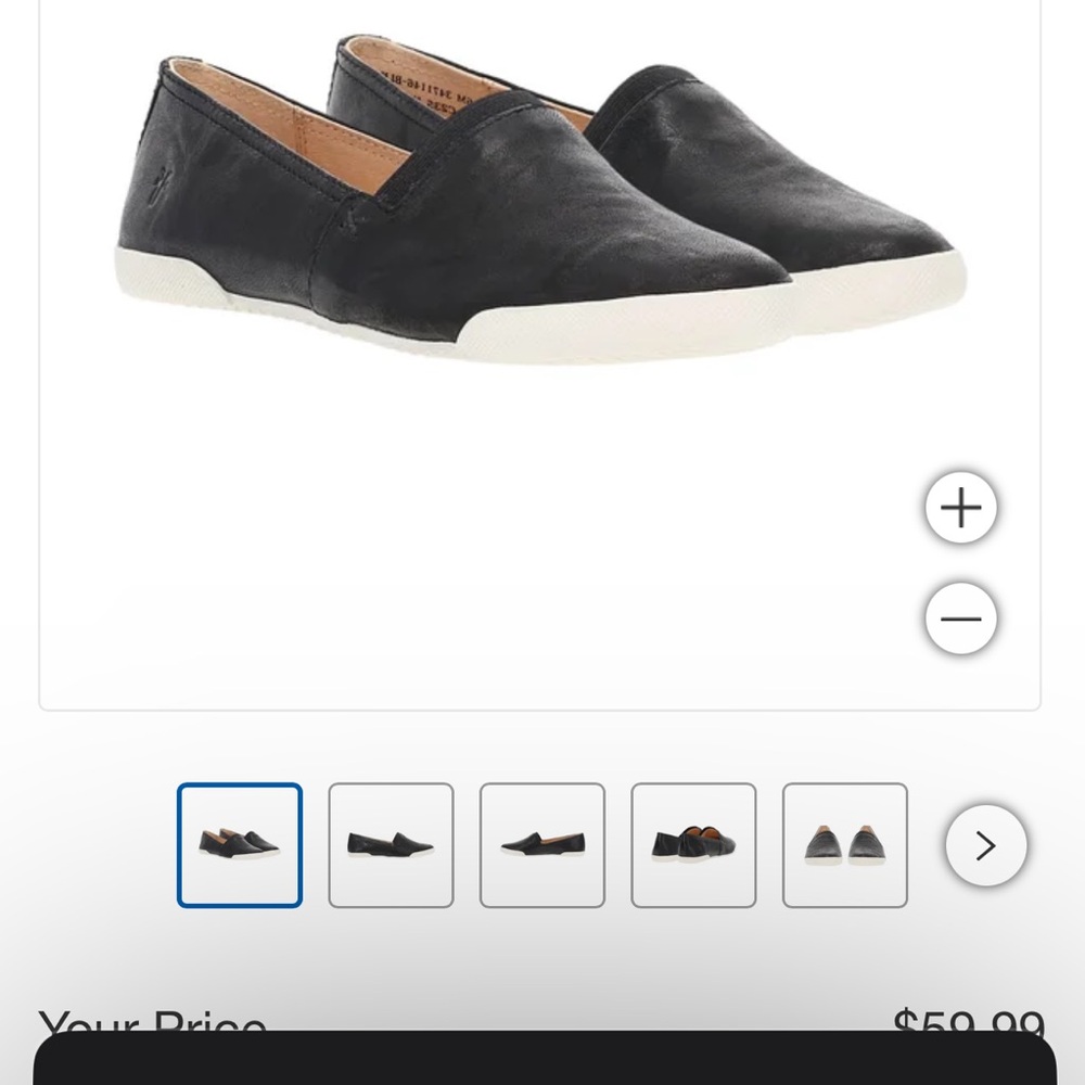 Frye Black Slip-On Shoes